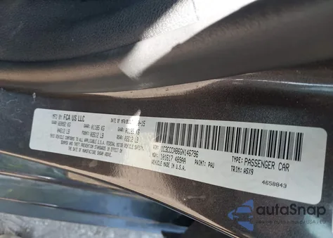 2016 Chrysler 200 Limited from USA, damaged, VIN 1C3CCCAB6GN146796